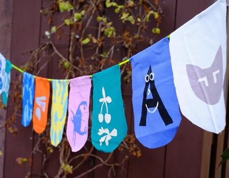 Siebdruckworkshop - drucke deine Wimpelkette und Fahne