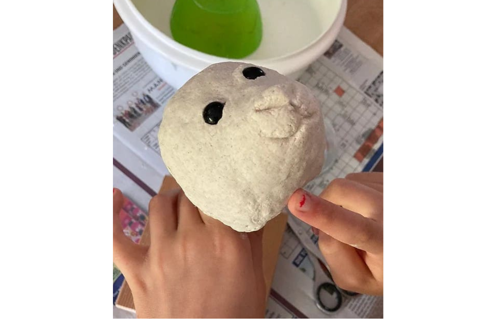Kopf von der Figurenspielpuppe