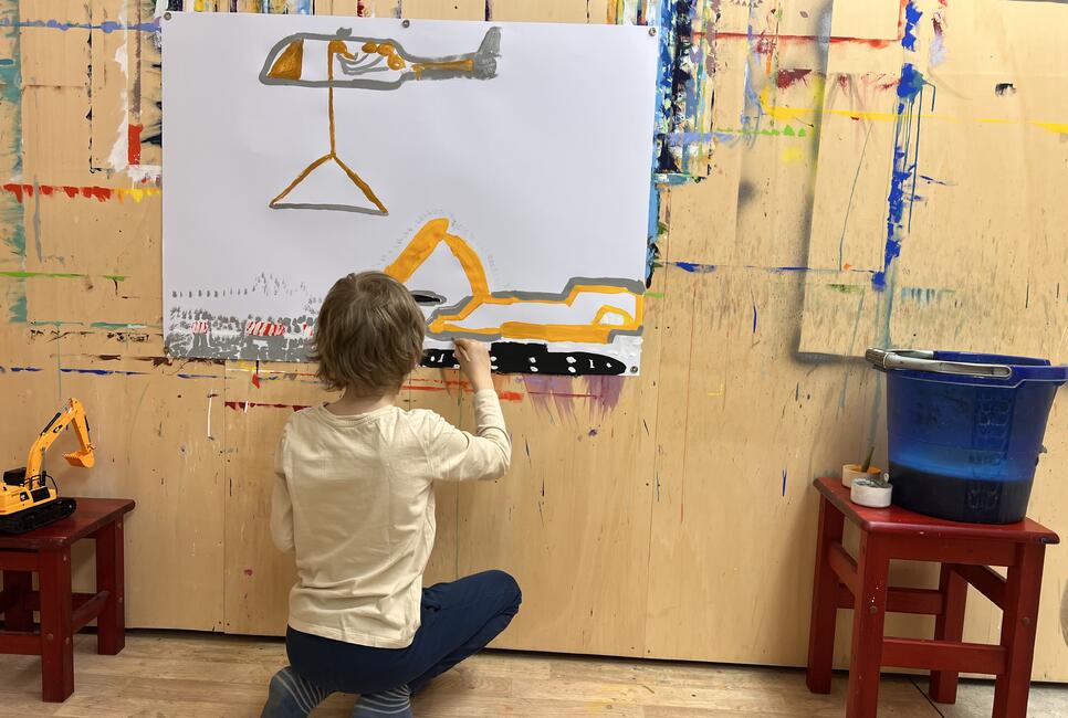 Malen im Malatelier