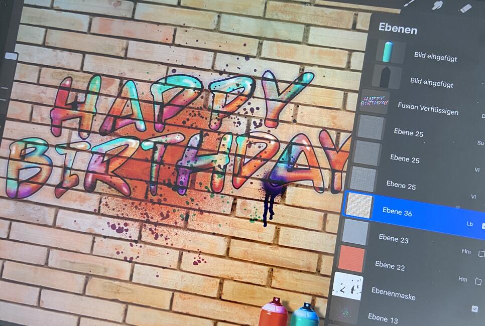 COOLE SCHRIFTKUNST DIGITAL GESTALTEN - iPad