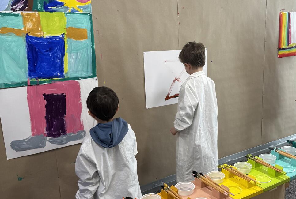 Freies Malen und Tonen mit Mittag