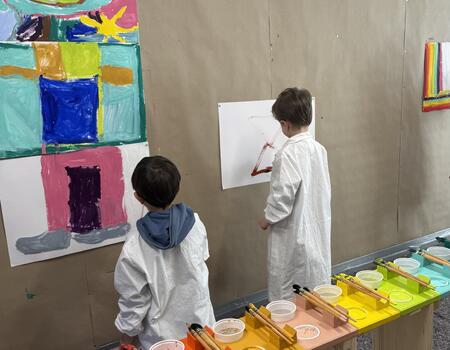 Freies Malen und Tonen mit Mittag