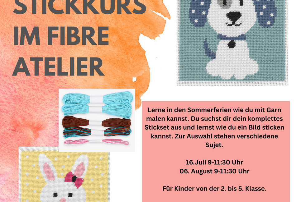 Stickkurs im Fibre Atelier