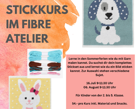 Stickkurs im Fibre Atelier