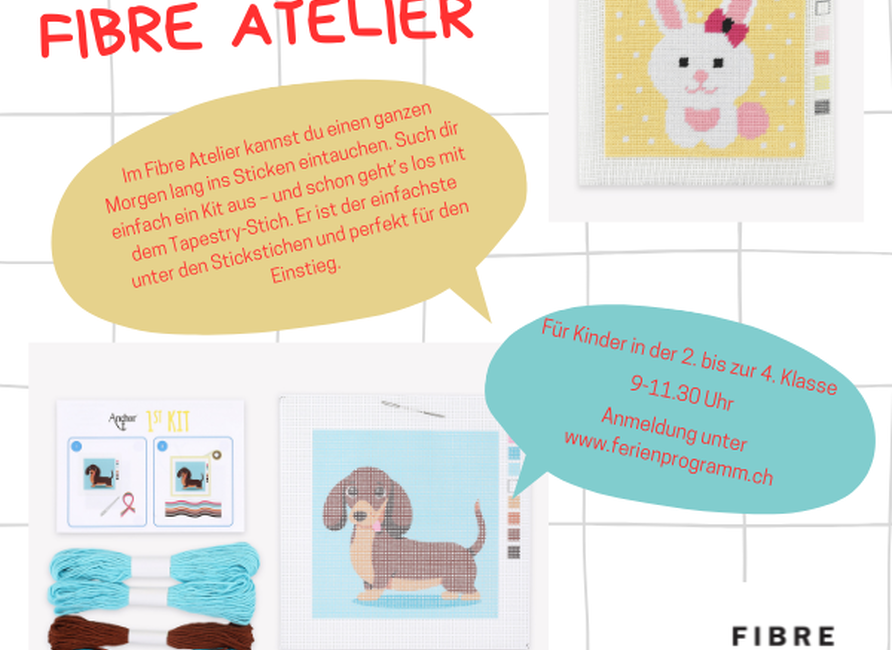 Sticken im Fibre Atelier